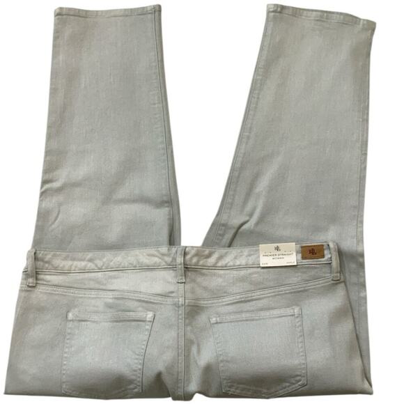 Ralph Lauren Pant Womens Plus Size 22 Mid Rise Straight Stretch Streetwear NWT - Picture 6 of 14